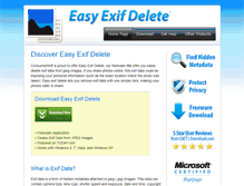 Tablet Screenshot of easyexifdelete.com